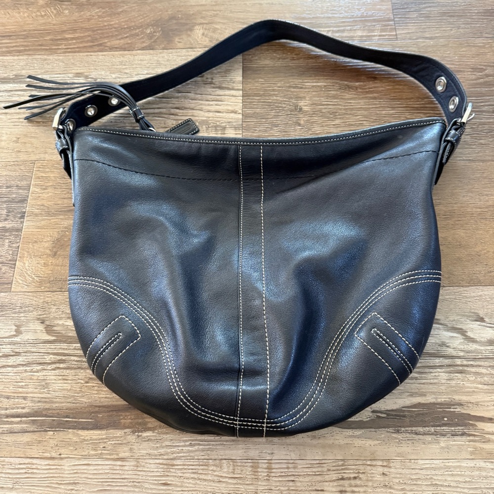 Coach Black Leather soho Shoulder Bag - Picture 2 of 12